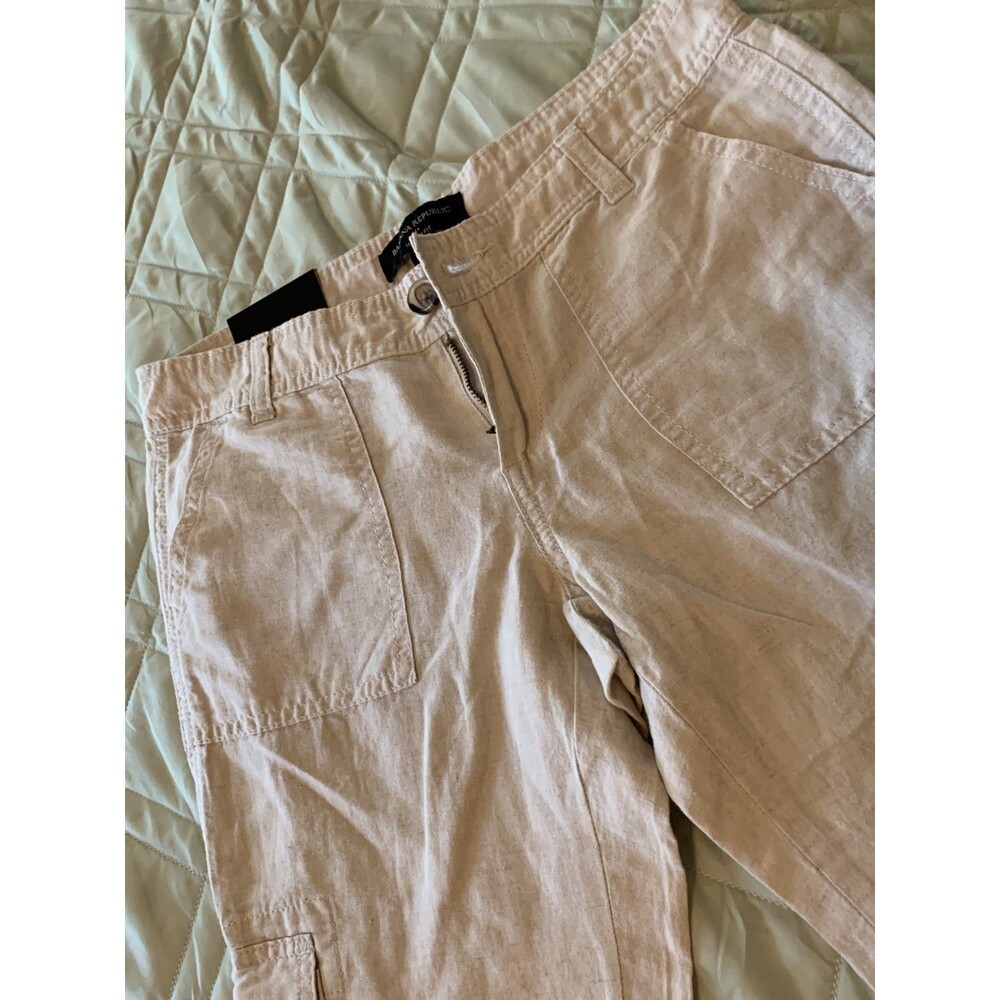 New! Banana Republic capri pants size 0P- Tan - Picture 2 of 8
